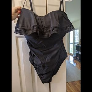 Kona-sol one piece, removable-strap bathing suit